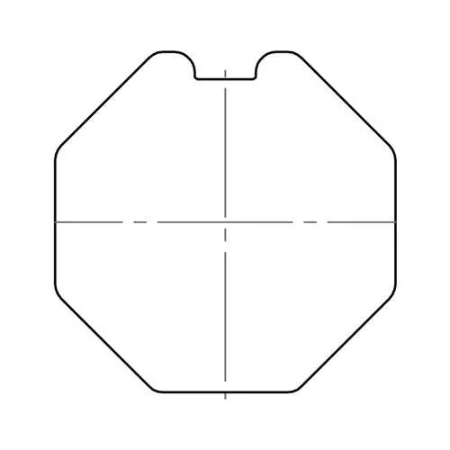 elero Adapterset 8-kant SW 50 Profilrohr (Typ 16)