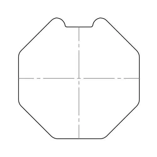 elero Adapterset, SW 70, 8-kant, Profilrohr, Selve (Typ 12)