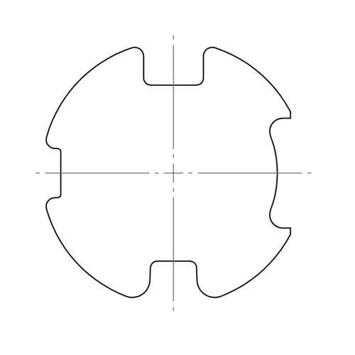 elero Adapterset, 78x1 mm, Nutrohr, MHZ (Typ 1)