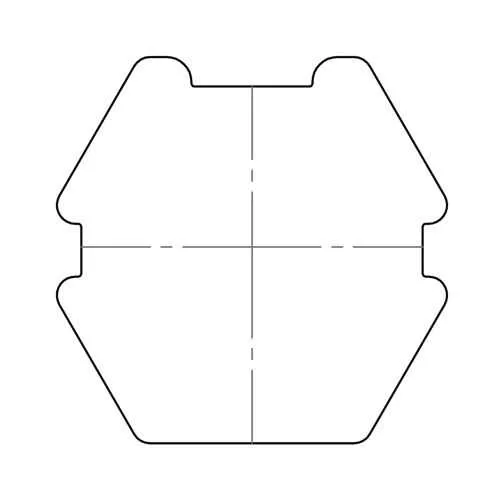 elero Adapterset, Ø 75 mm, 6-kant, Profilrohr, Butzbach Mäule (Typ 13)