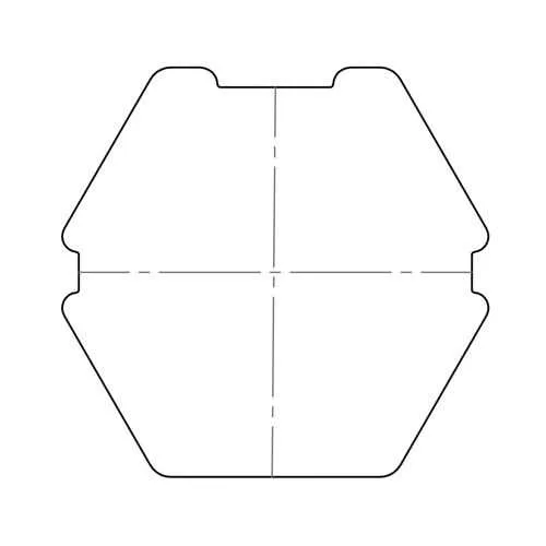 elero Adapterset, 85 mm, 6-kant, Profilrohr, Butzbach (Typ 17)