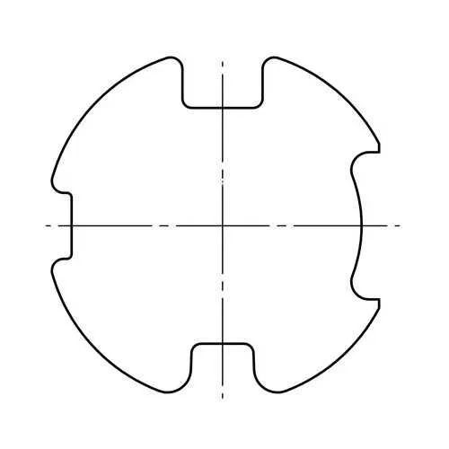 elero Adapterset 78 x 1,25 mm Flach- und Rundnut, MHZ Nutrohr (Typ 9)