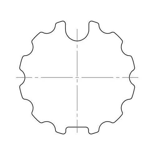 elero Adapterset 70 mm IMBAC, Ahlquist Rundnut Nutrohr (Typ 5)