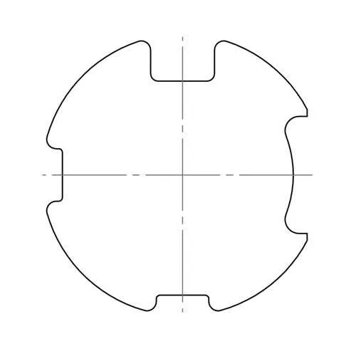elero Adapterset 78 x 1 mm, Rau Nutrohr (Typ 10)