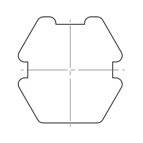 elero Adapterset, SW 60, 6-kant, Profilrohr, Butzbach, Mäule (Typ 33)