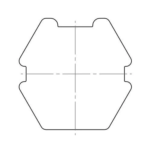 elero Adapterset, 75 mm, 6-kant, Profilrohr, Butzbach (Typ 42)