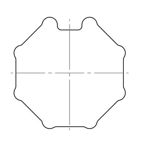 elero Adapterset, SW 60, 8-kant, Profilrohr, Selve, Döhner Eckermann (Typ 31)