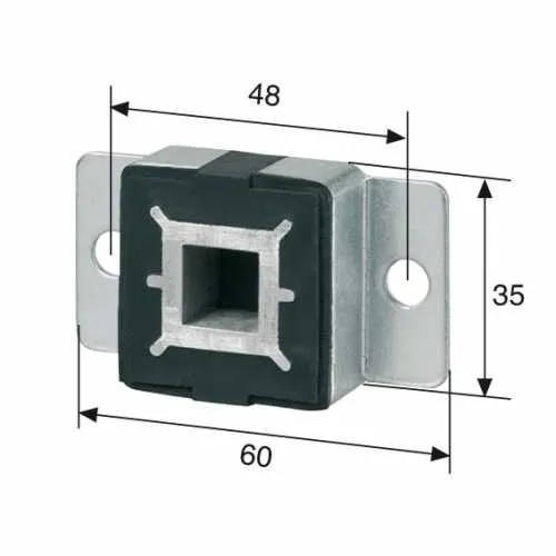 Schwinglager für 12 mm Vierkant | 280147