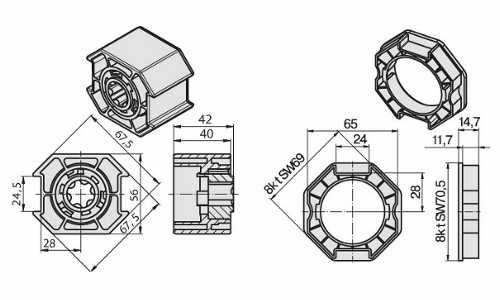 Becker Adapterset O-SM70 | Baureihe R