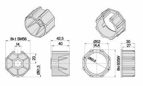 Becker Adapterset SW60 | Baureihe R
