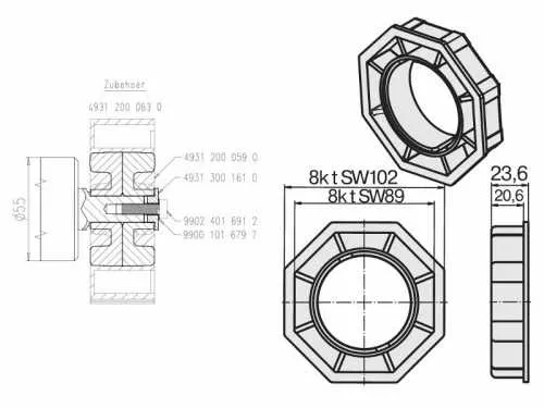 Becker Adapterset SW 102 | Baureihe L