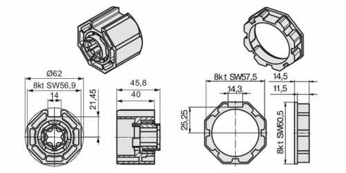 Becker Adapterset O-Rolm 60 | Baureihe R
