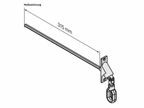 Becker Gelenklager mit Sechskantstab 90° SW7 mm Anschlussöse | 49312000720