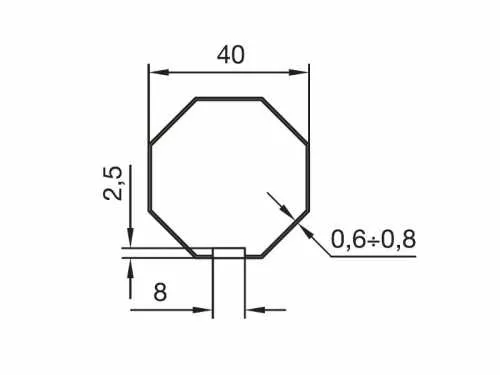 Nice Adapterset Achtkant SW 40