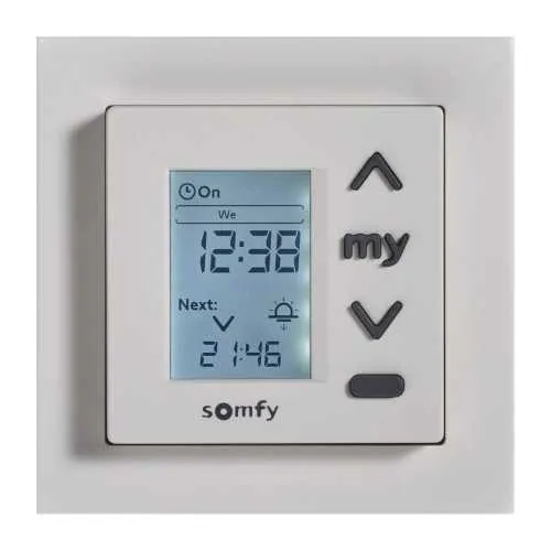 Somfy Chronis Uno 55 x 55 mit Rahmen weiß
