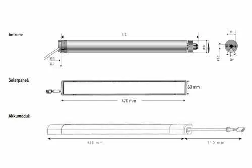 Somfy Solareinsteckantrieb Oximo 40 WireFree io