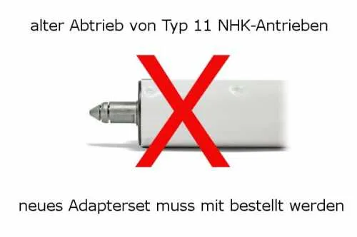 elero VariEco L NHK Rohrantrieb mit Nothandkurbel