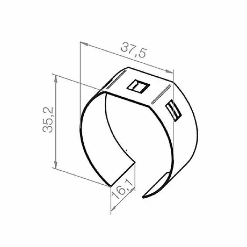 elero Einhängeklammer für 40 mm 8kt. Welle