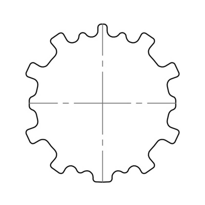 elero Adapterset 54 x 0,5 mm Zurflüh-Feller Profilrohr (Typ 19)