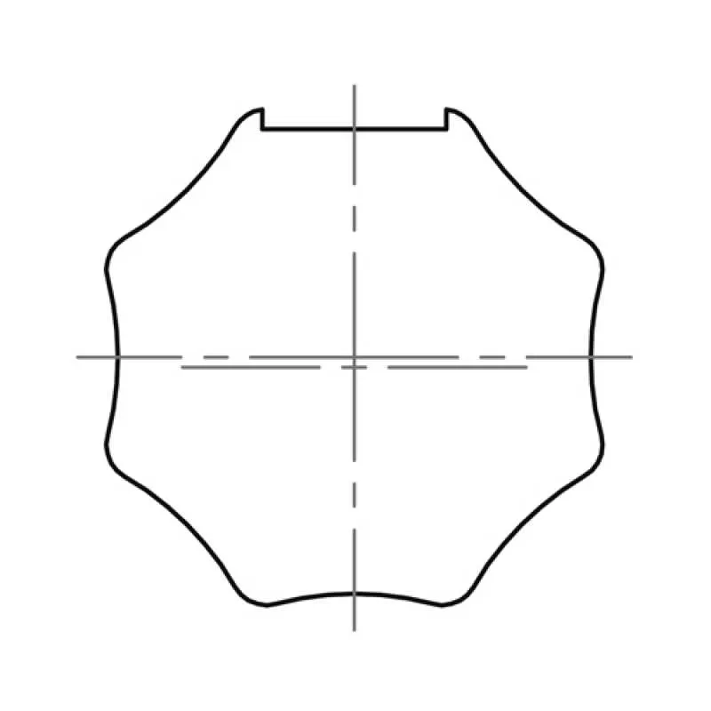 elero Adapterset 8-kant SW 40 Profilrohr (Typ 9)