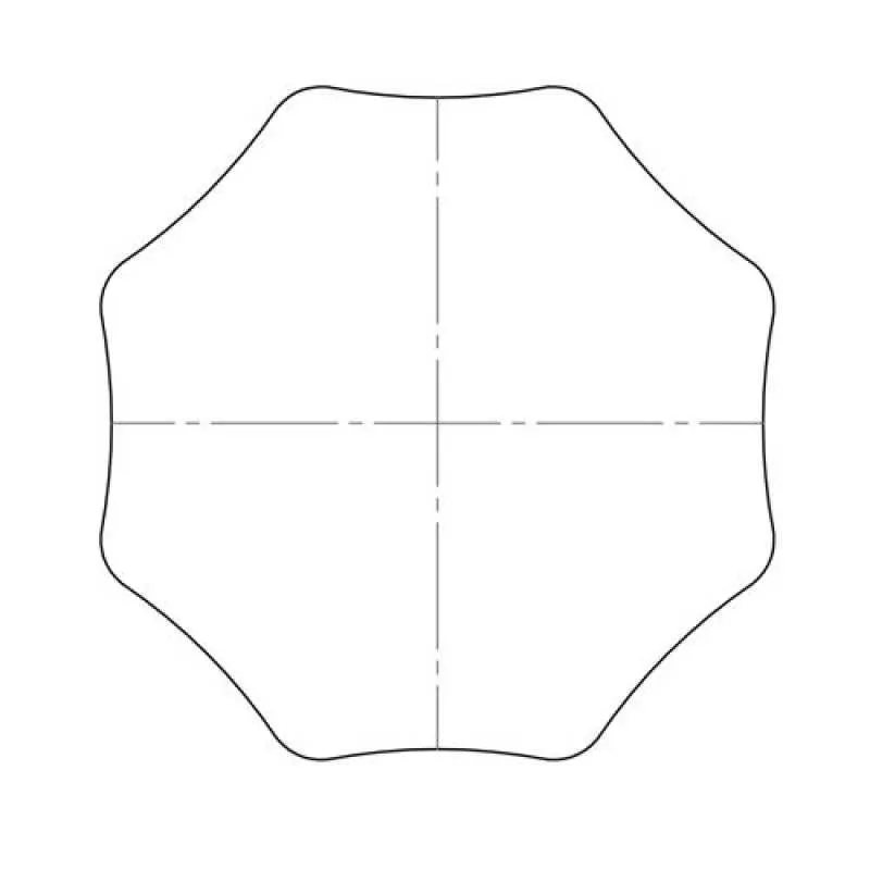 elero Adapterset, SW 102x2,5 mm, 8-kant, Profilrohr, Roma (Typ 18)
