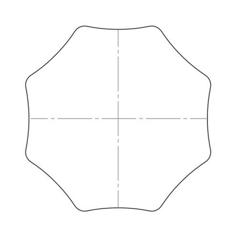 elero Adapterset, SW 102x2 mm, 8-kant, Profilrohr, Alulux (Typ 16)