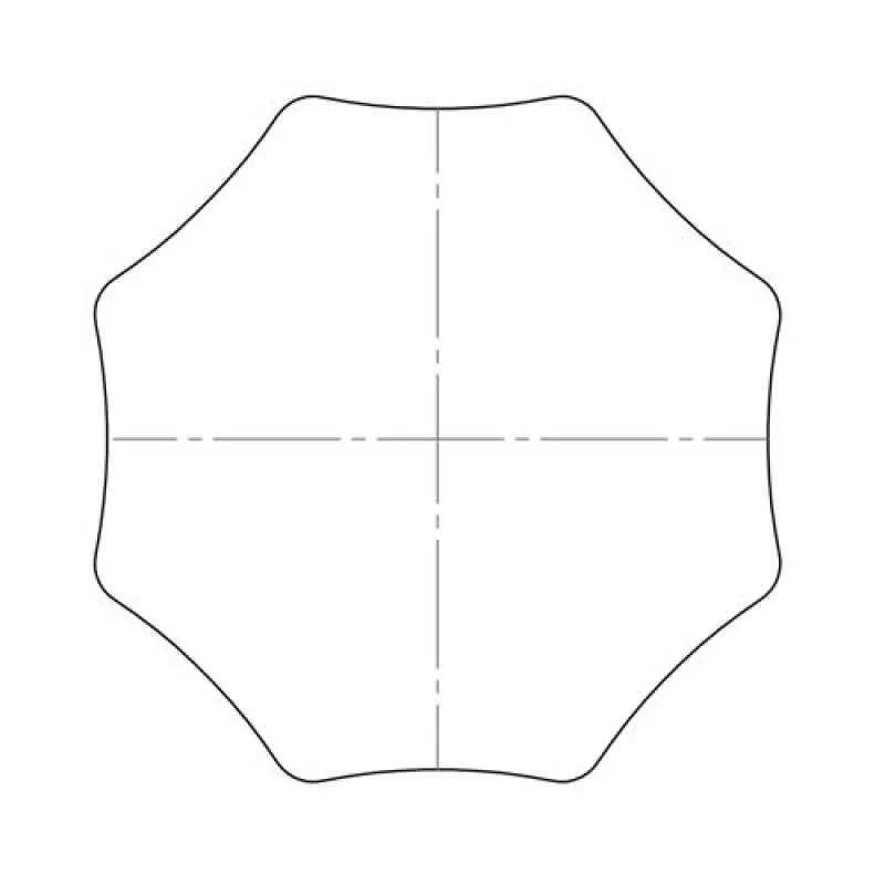 elero Adapterset, SW 102x2 mm, 8-kant, Profilrohr, Alulux (Typ 16)