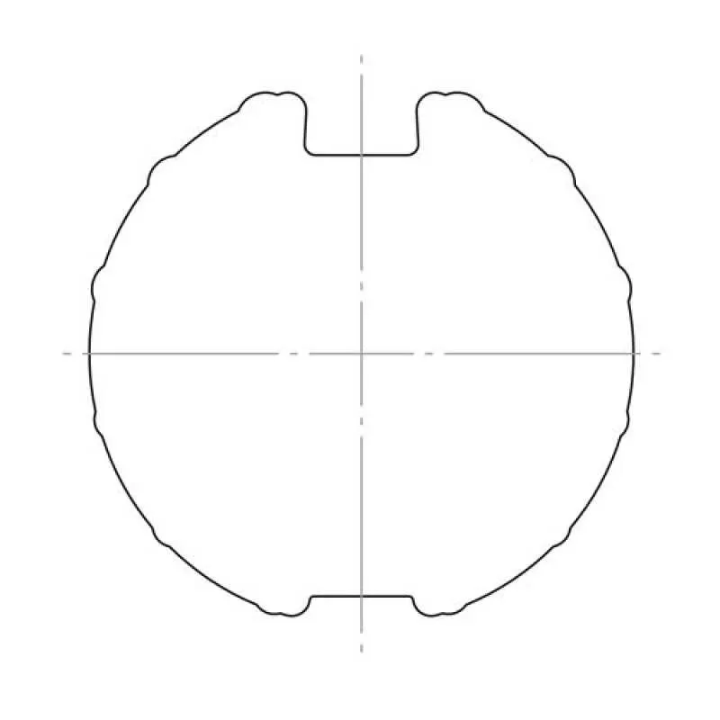 elero Adapterset, 78x1 mm, Nutrohr, Flachnut
