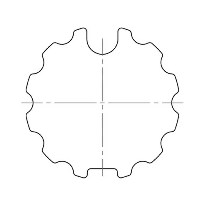 elero Adapterset 70 mm IMBAC, Ahlquist Rundnut Nutrohr (Typ 5)