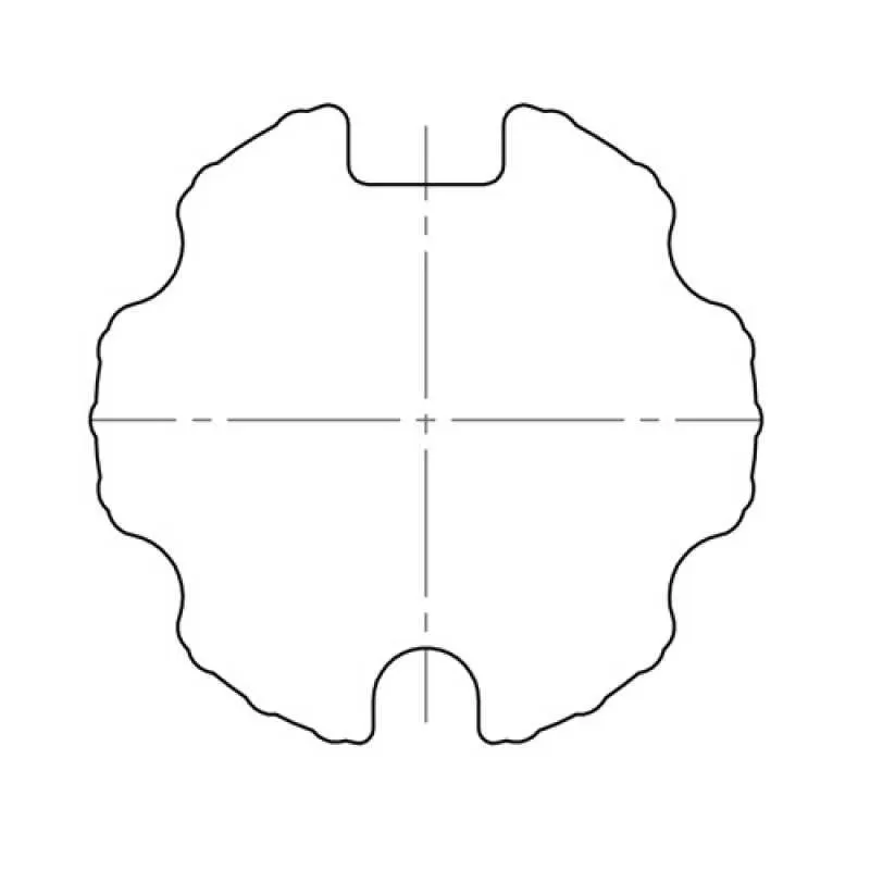 elero Adapterset 70 mm Flachnut-Welser, Griesser Nutrohr (Typ 6)
