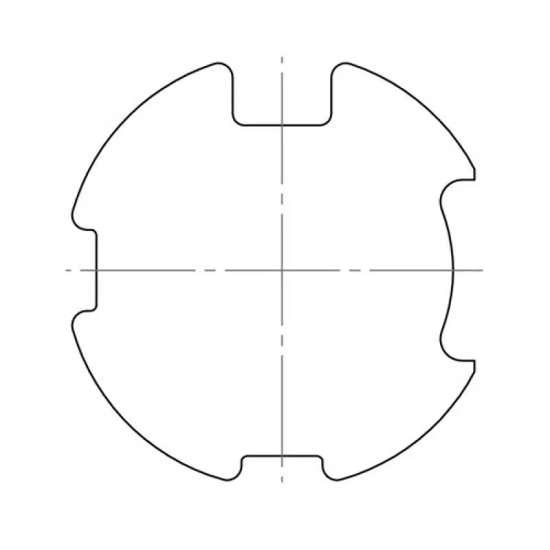 elero Adapterset 78 x 1 mm, Rau Nutrohr (Typ 10)