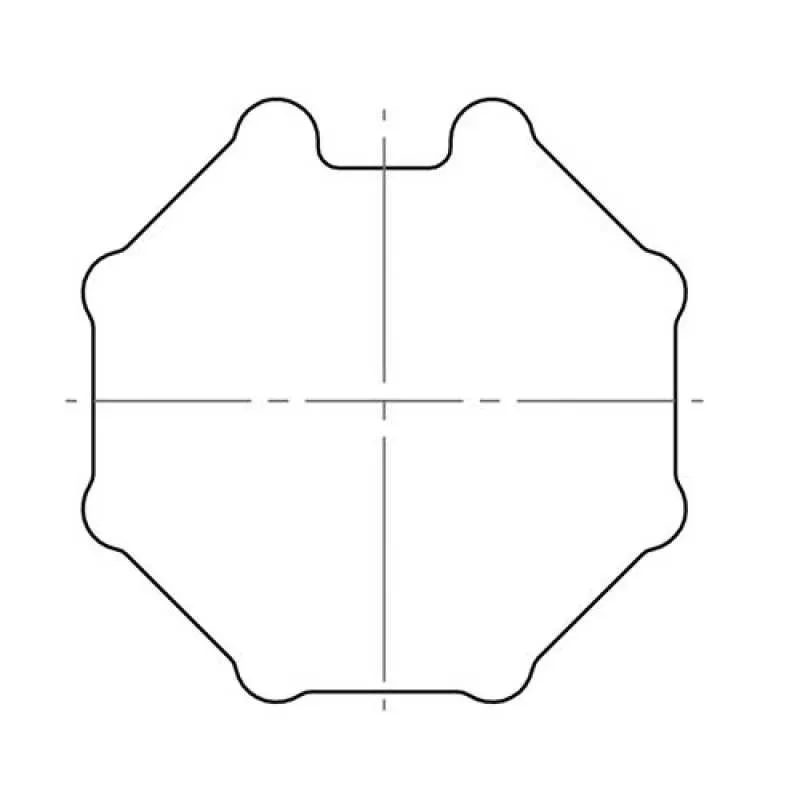 elero Adapterset, SW 60, 8-kant, Profilrohr, IMBAC (Typ 30)