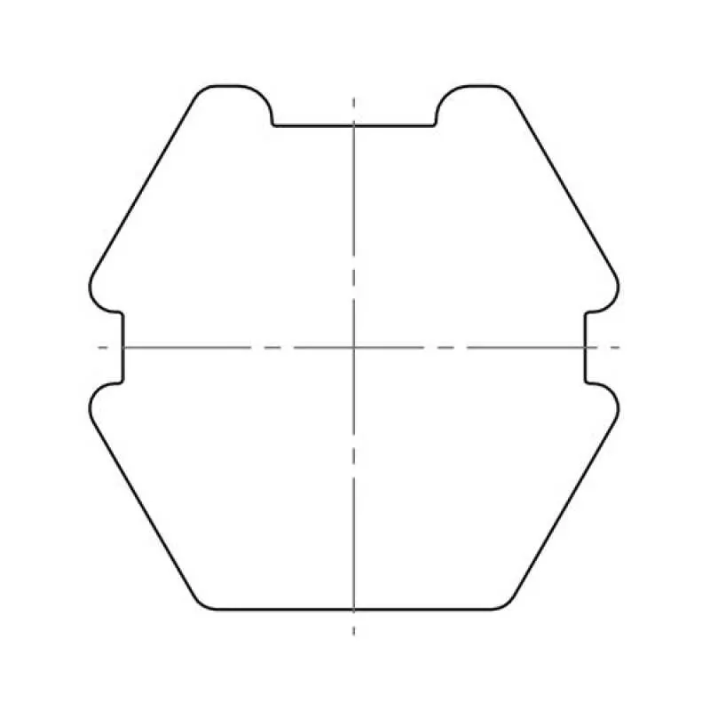 elero Adapterset, 75 mm, 6-kant, Profilrohr, Butzbach (Typ 42)