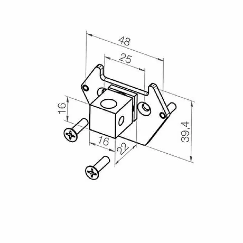elero Adapterplatte 16 x 16 mm | 233742501
