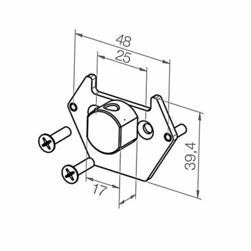 elero Adapterplatte mit Bolzen | 233749801