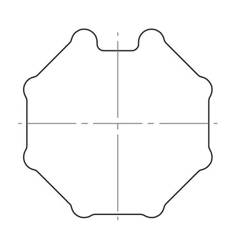 elero Adapterset, SW 60, 8-kant, Profilrohr, Selve, Döhner Eckermann (Typ 31)