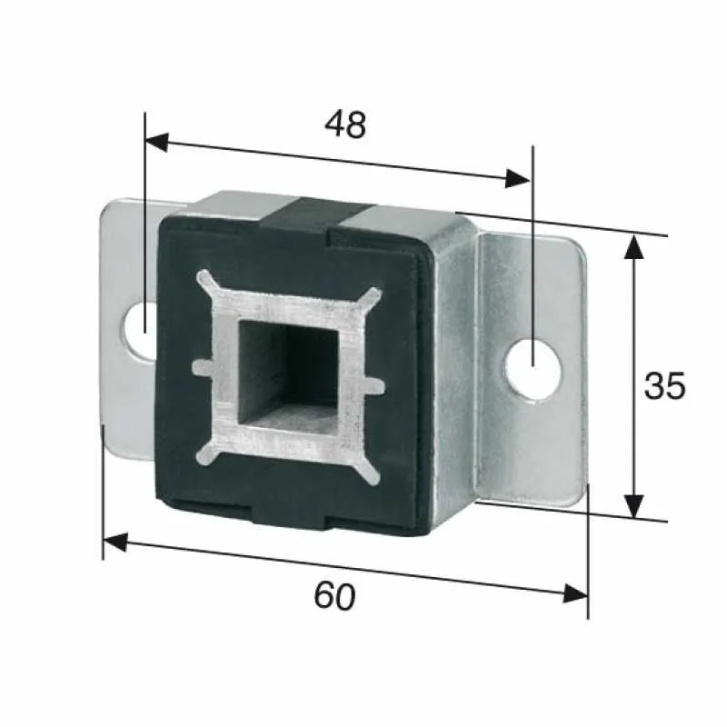 Schwinglager für 12 mm Vierkant | 280147