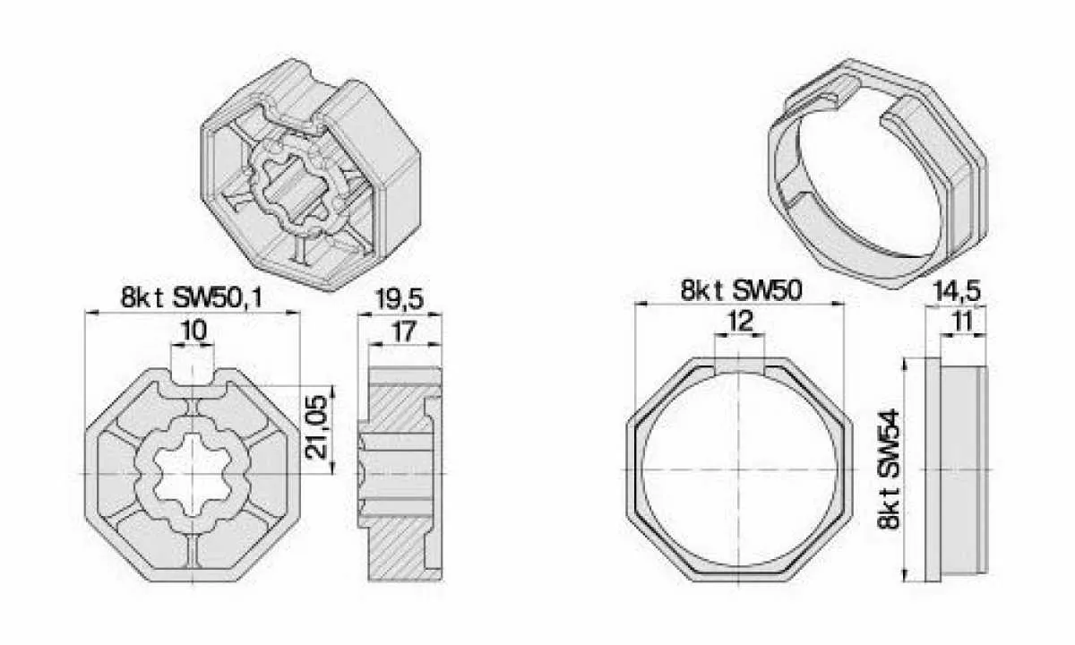 Becker Adapterset SW50 | Baureihe R