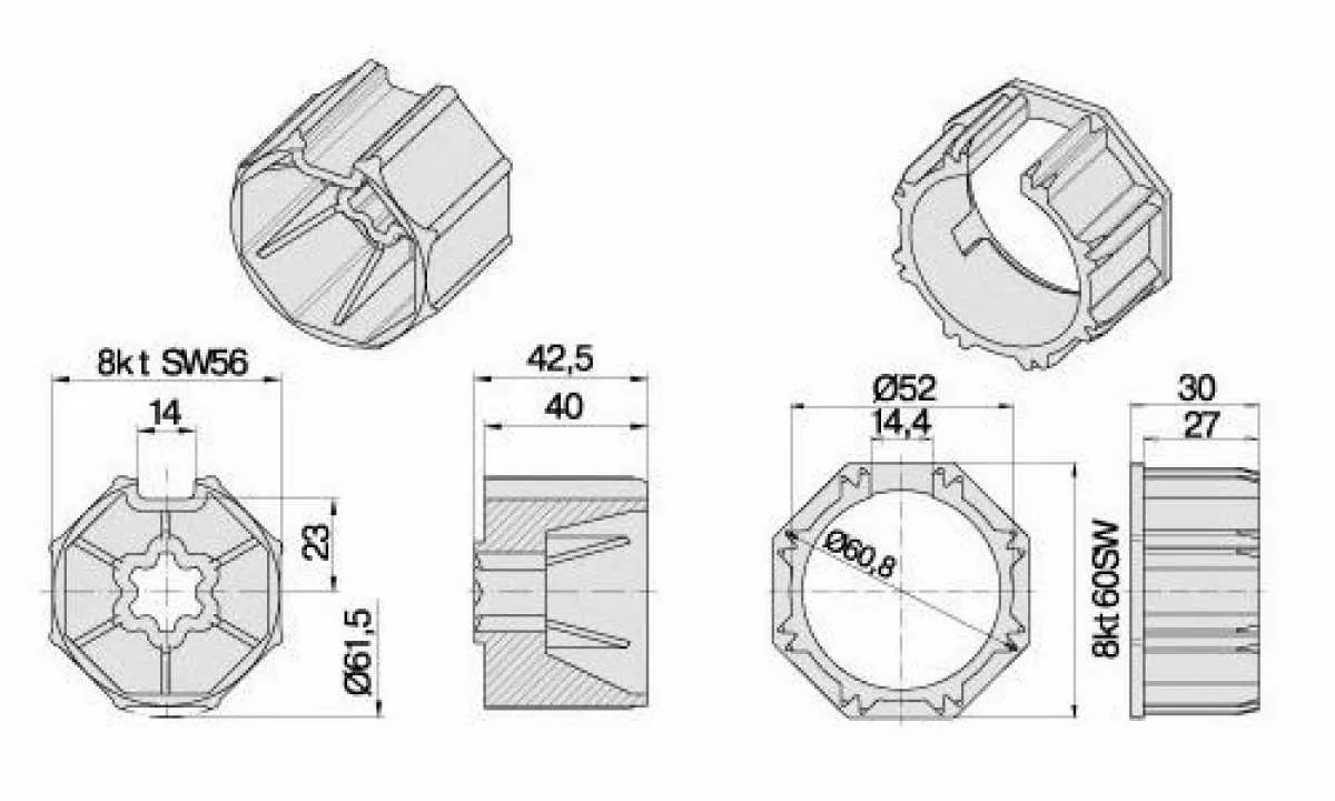 Becker Adapterset SW60 | Baureihe R