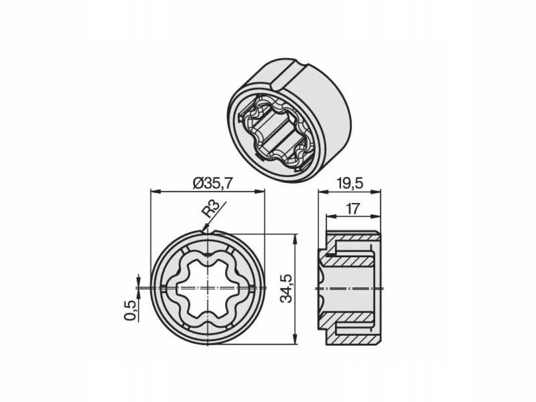 Becker Mitnehmer 38 x 1 mm / 40 x 2 mm