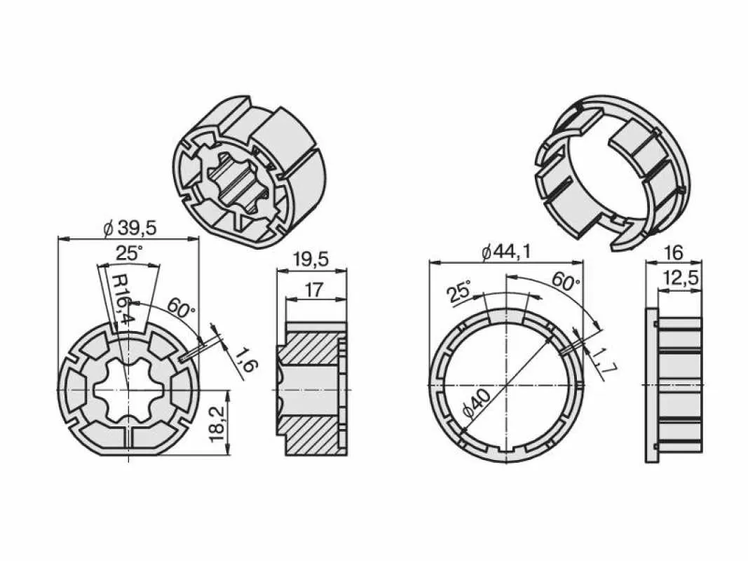 Becker Adapterset M40 Drive Wheel