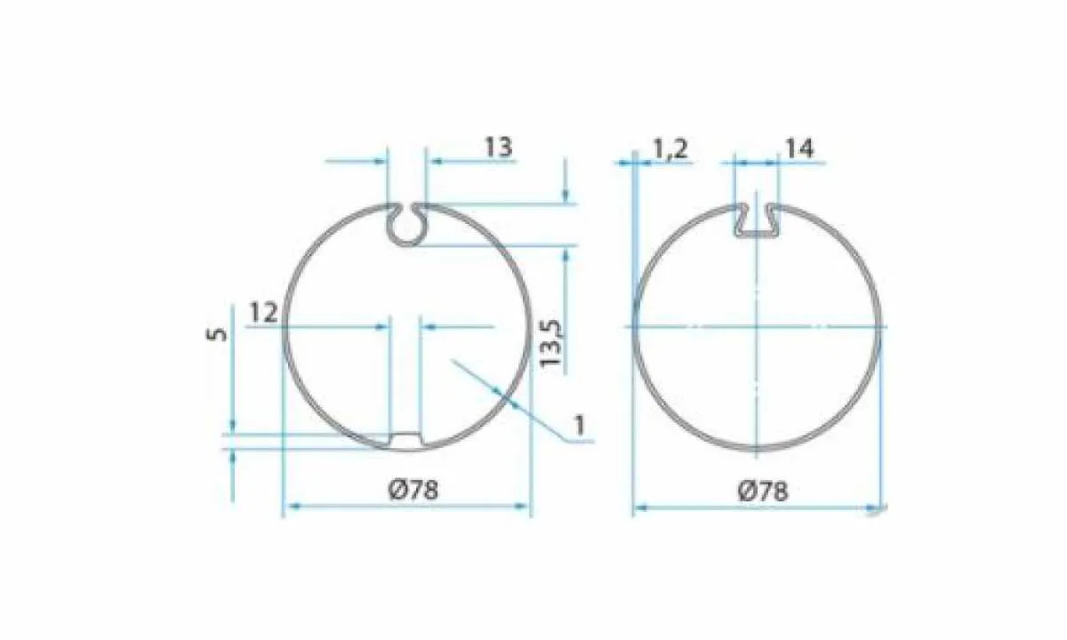FAAC Adapterset | Nutwelle 78 mm | A4505-0521