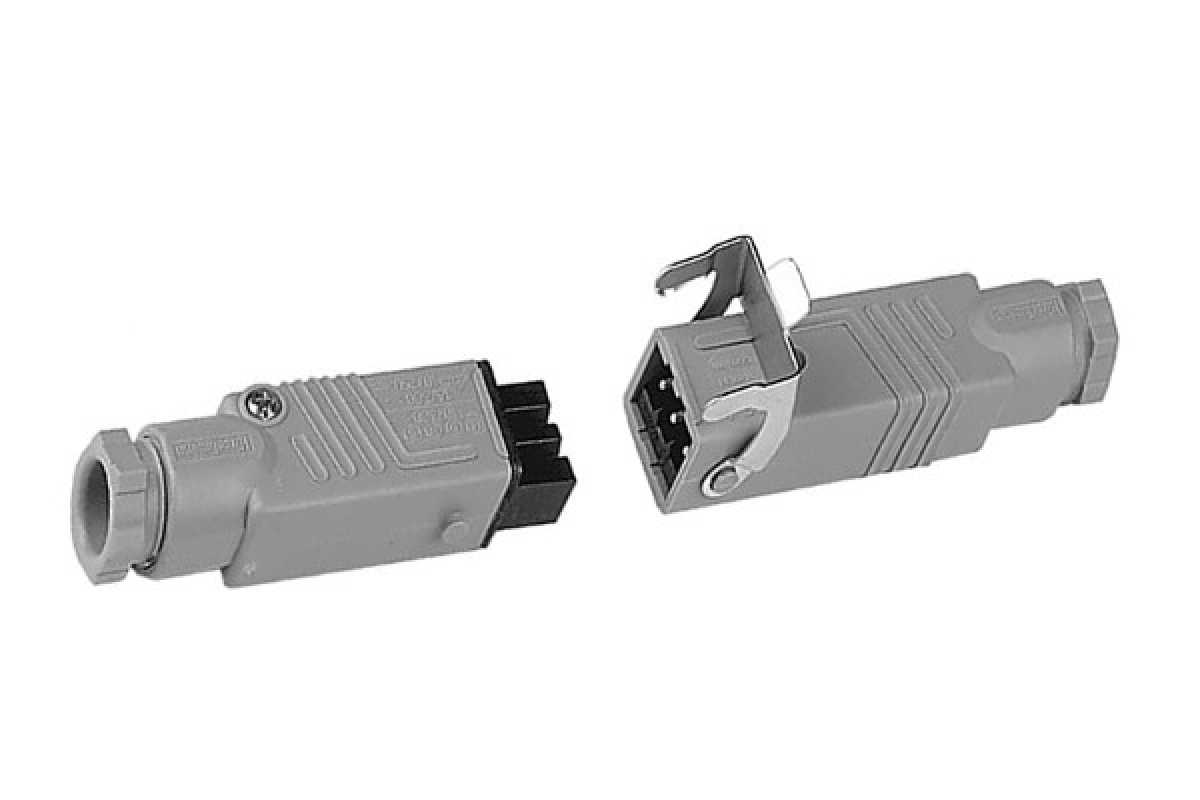 Hirschmann Steckerkupplung STAK3/STAS3 mit Sicherungsbügel
