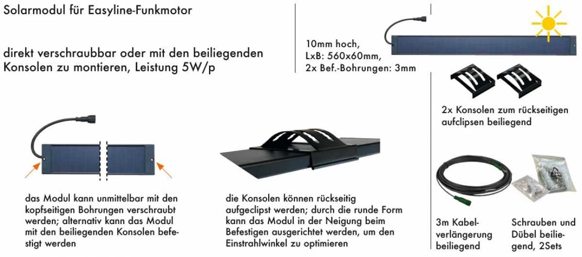 Kaiser Nienhaus Favorit Easyline Solar-Kit | 20 Nm