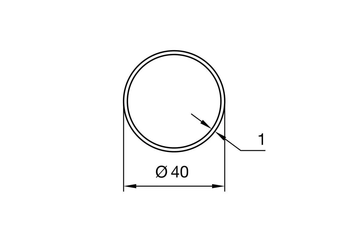 Nice Adapterset Rund 40 mm