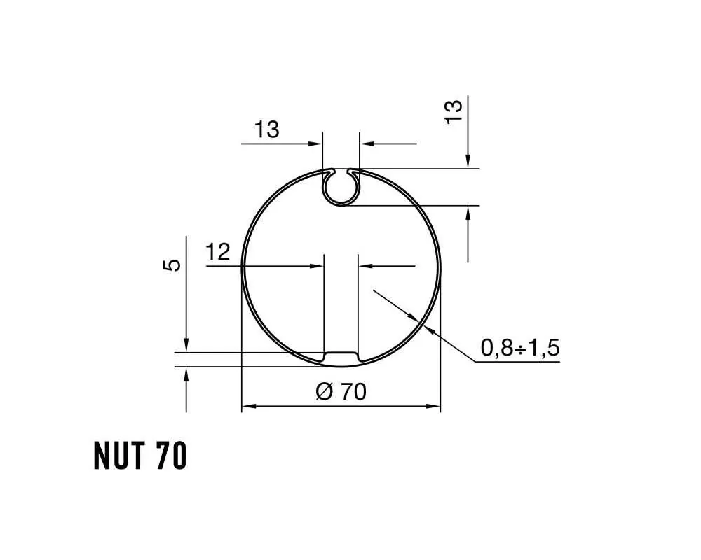 Nice Adapterset Nutrohr 70 | 515.17000