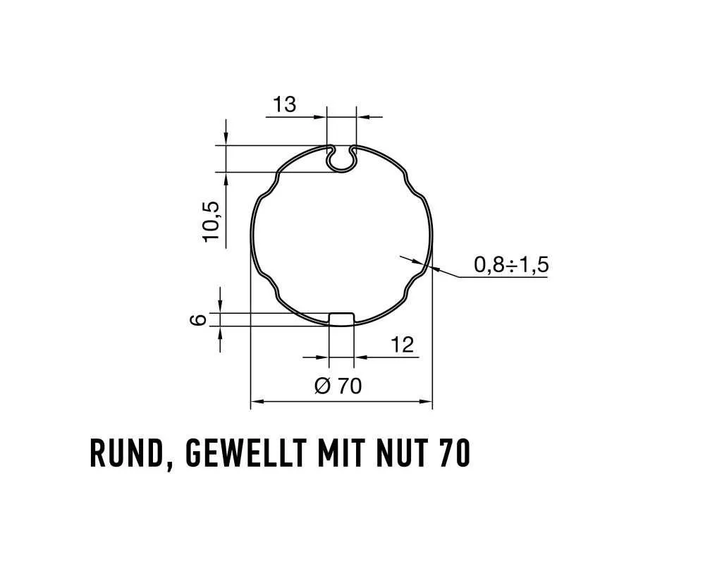 Nice Adapterset Nutrohr 70 | 515.17100