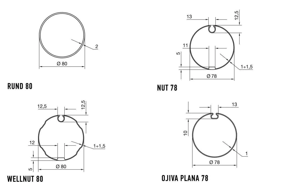 Nice Adapterset Nutrohr 78x1-1,5 mm | 515.17800