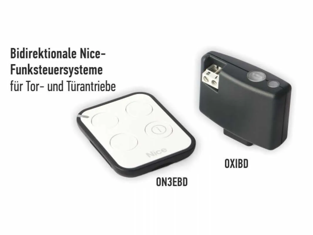 Nice Bidirektionale Torsteuerung OXIBD mit Handsender