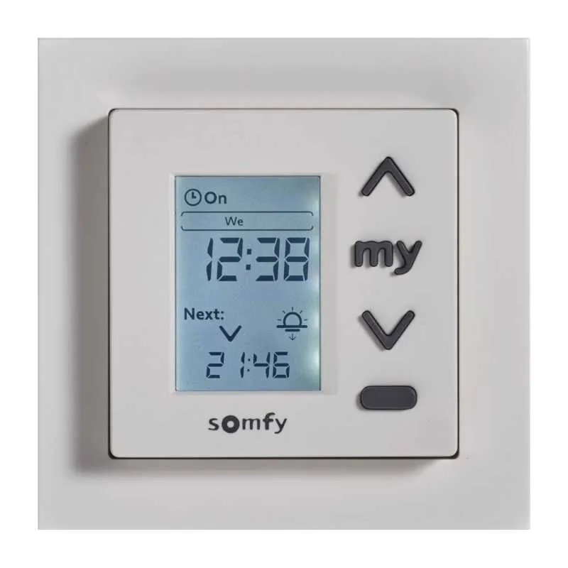 Somfy Chronis Uno 55 x 55 mit Rahmen weiß Somfy Chronis Uno 55 x 55 mit Rahmen weiß